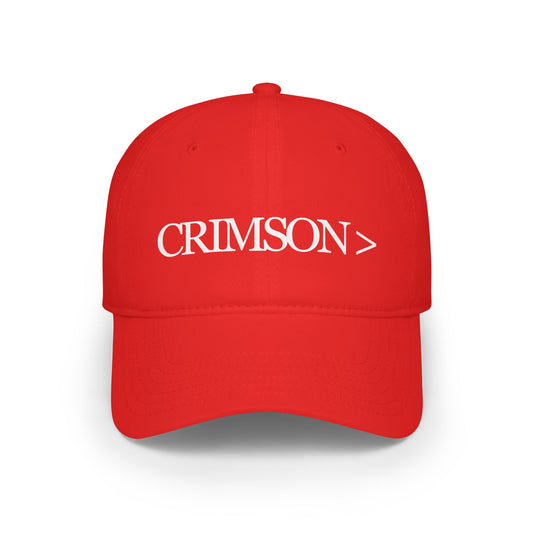 CRIMSON >  | IU FOOTBALL | INDIANA FOOTBALL | IU VS ND Low Profile Baseball Cap