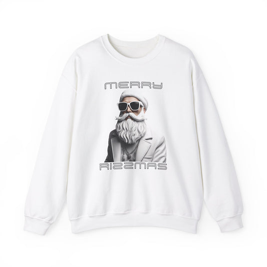 Merry Rizzmas | Cool Santa | Rizz | Unisex Heavy Blend™ Crewneck Sweatshirt