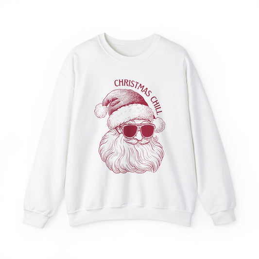 Christmas Santa Chill Unisex Heavy Blend™ Crewneck Sweatshirt