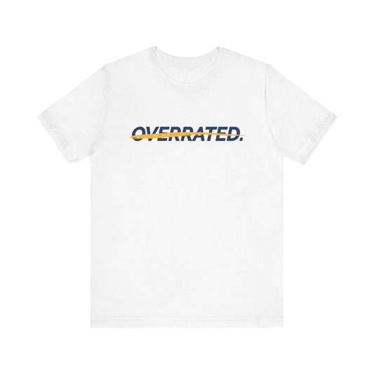 “Overrated” Haliburton Statement Tee | Indiana Pacers Fan Shirt